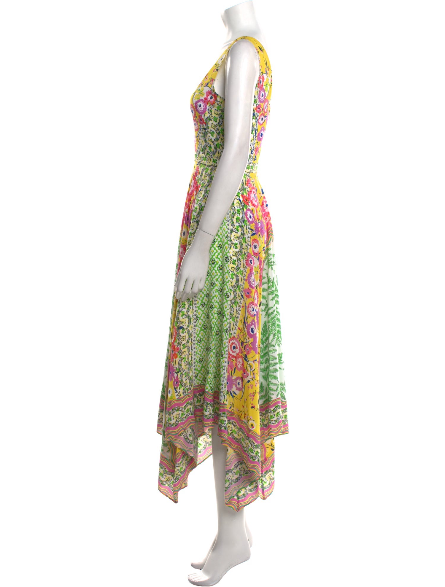 Saloni Silk Midi Length Dress