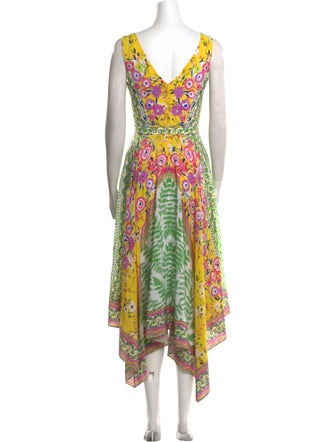 Saloni Silk Midi Length Dress