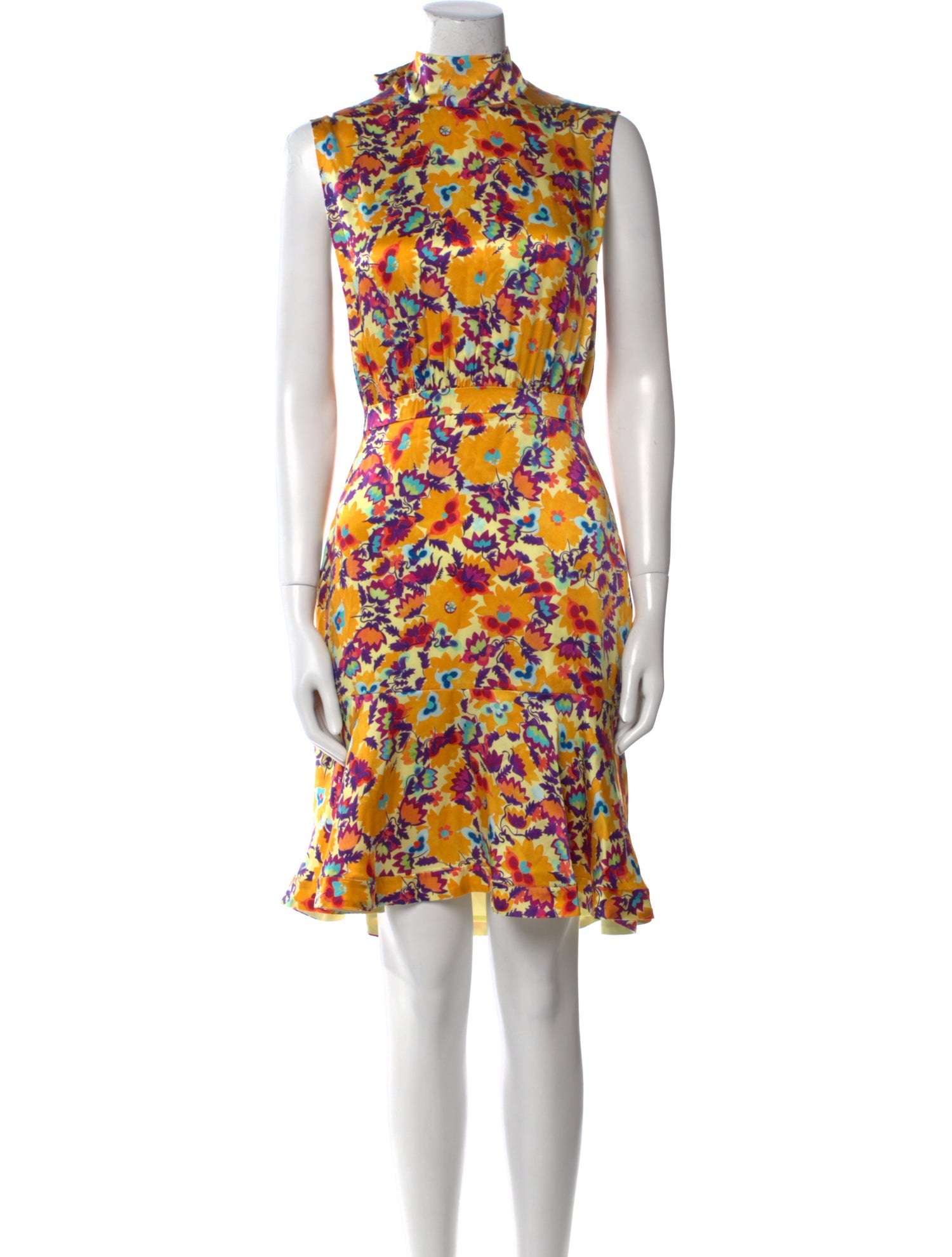 Saloni Silk Midi Length Dress