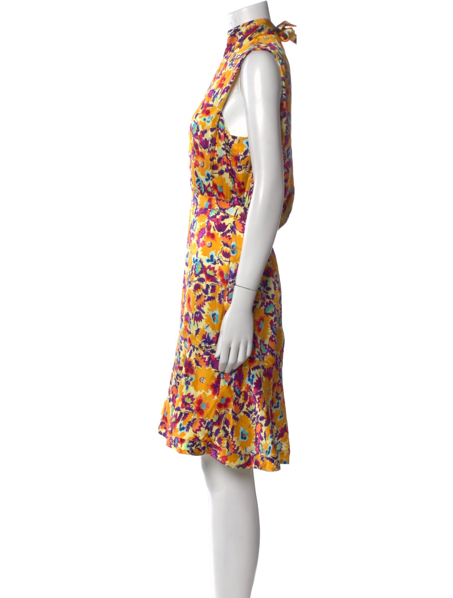 Saloni Silk Midi Length Dress