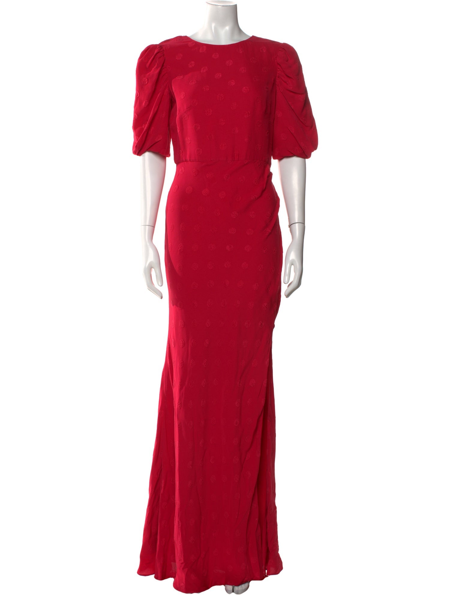 Saloni Crew Neck Long Dress