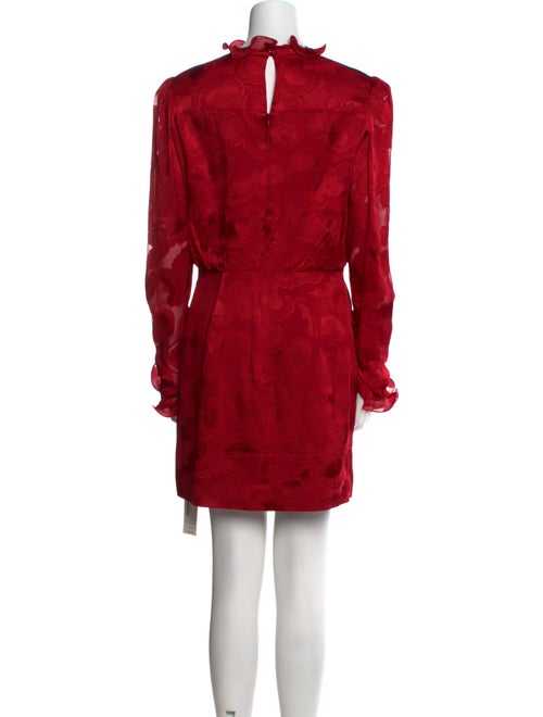 Saloni Mock Neck Mini Dress