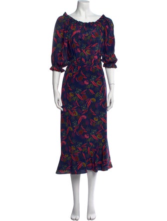 Saloni Silk Long Dress