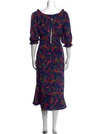 Saloni Silk Long Dress