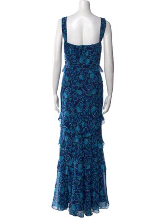 Saloni Silk Long Dress