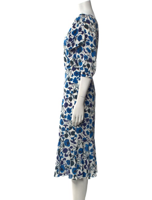 Saloni Silk Midi Length Dress
