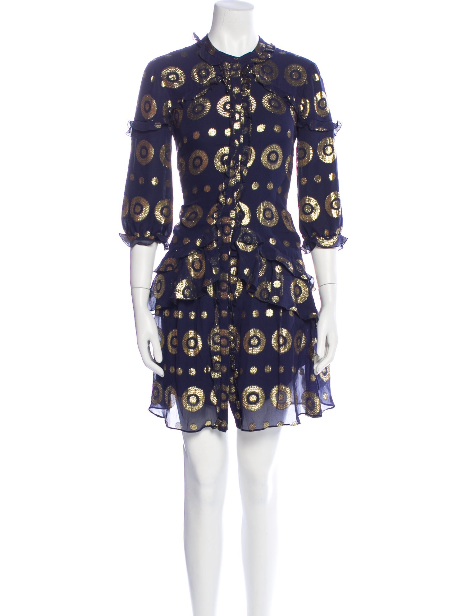 Saloni Silk Mini Dress