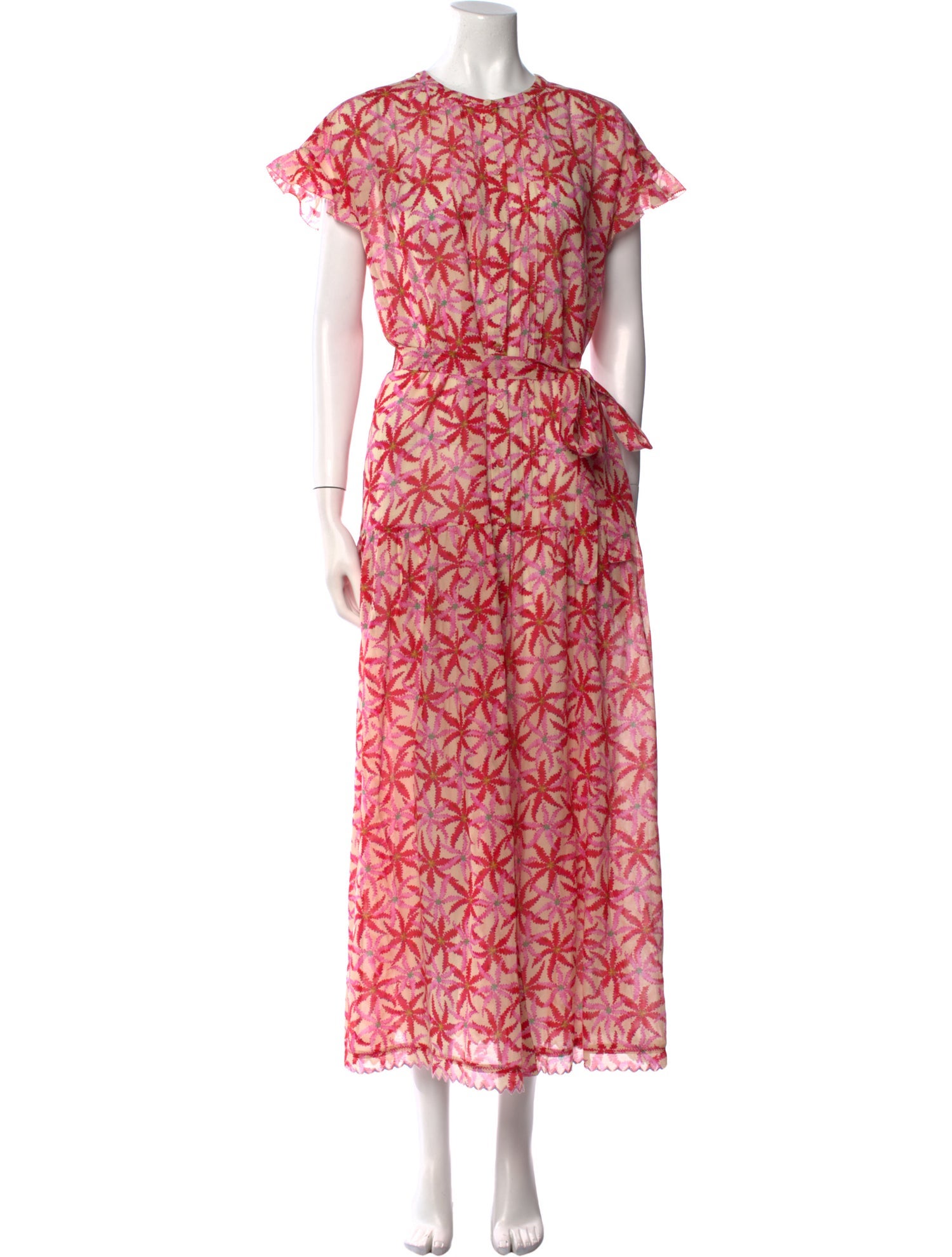 Saloni Printed Long Dress