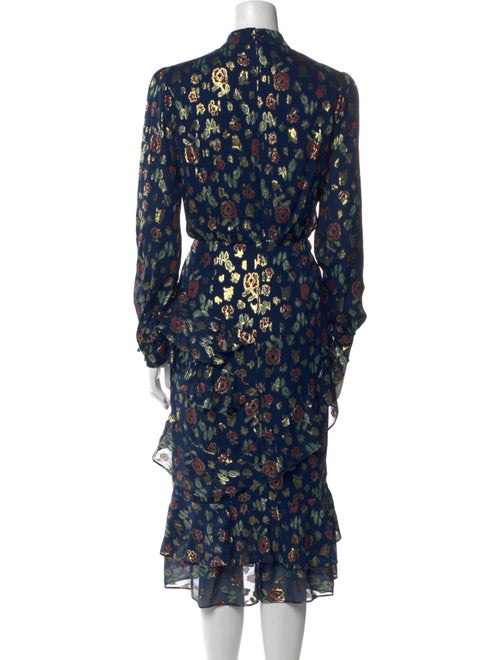 Saloni Silk Midi Length Dress