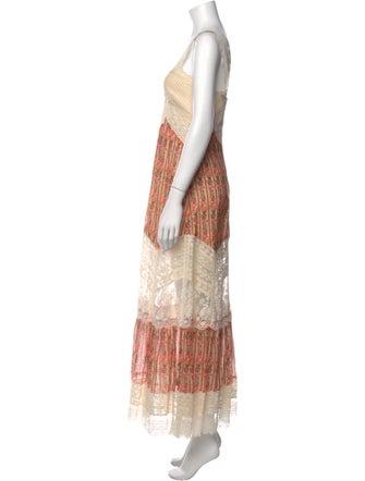 Saloni Floral Print Long Dress