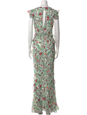 Saloni Silk Long Dress