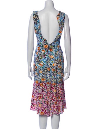 Saloni Silk Midi Length Dress