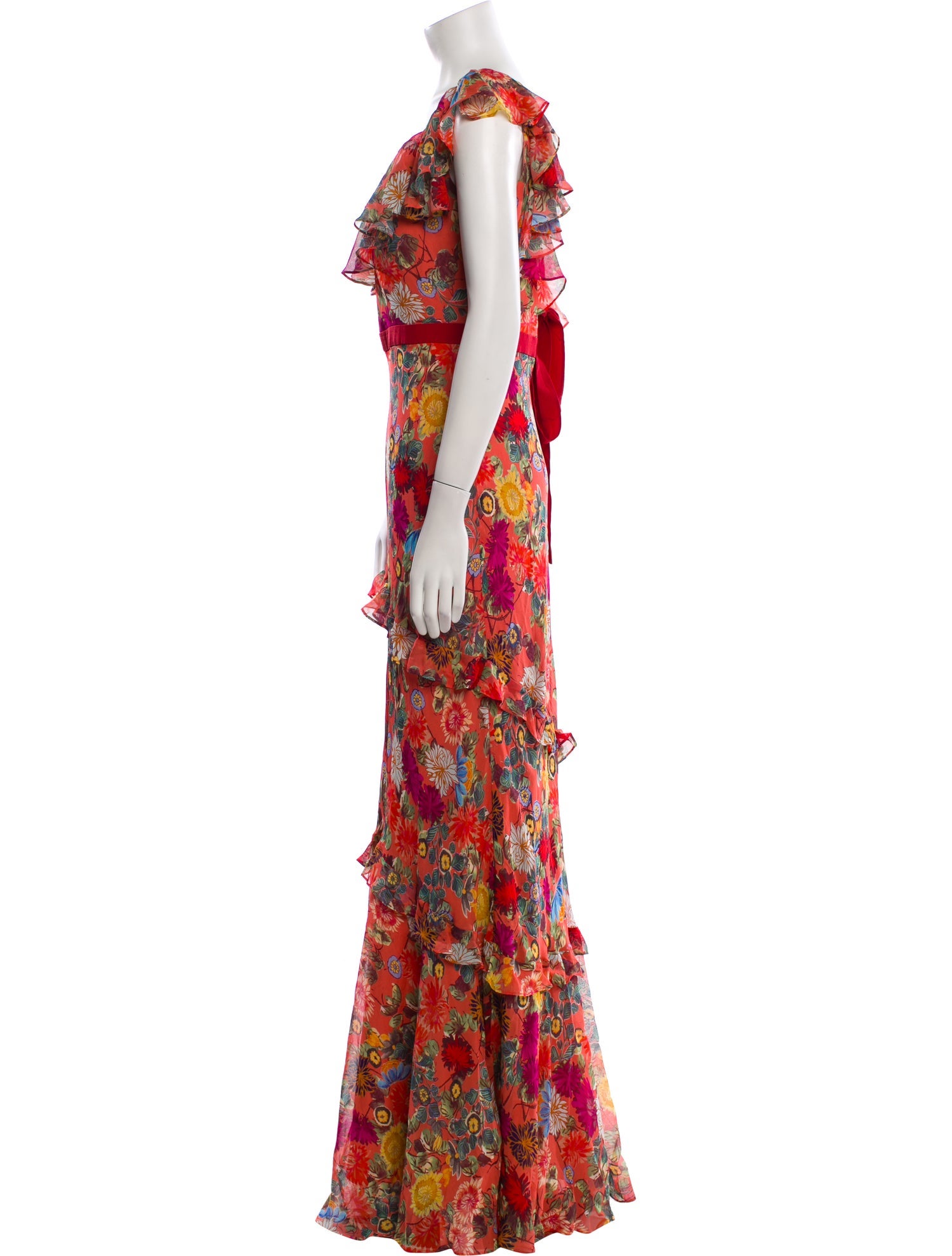 Saloni Silk Long Dress