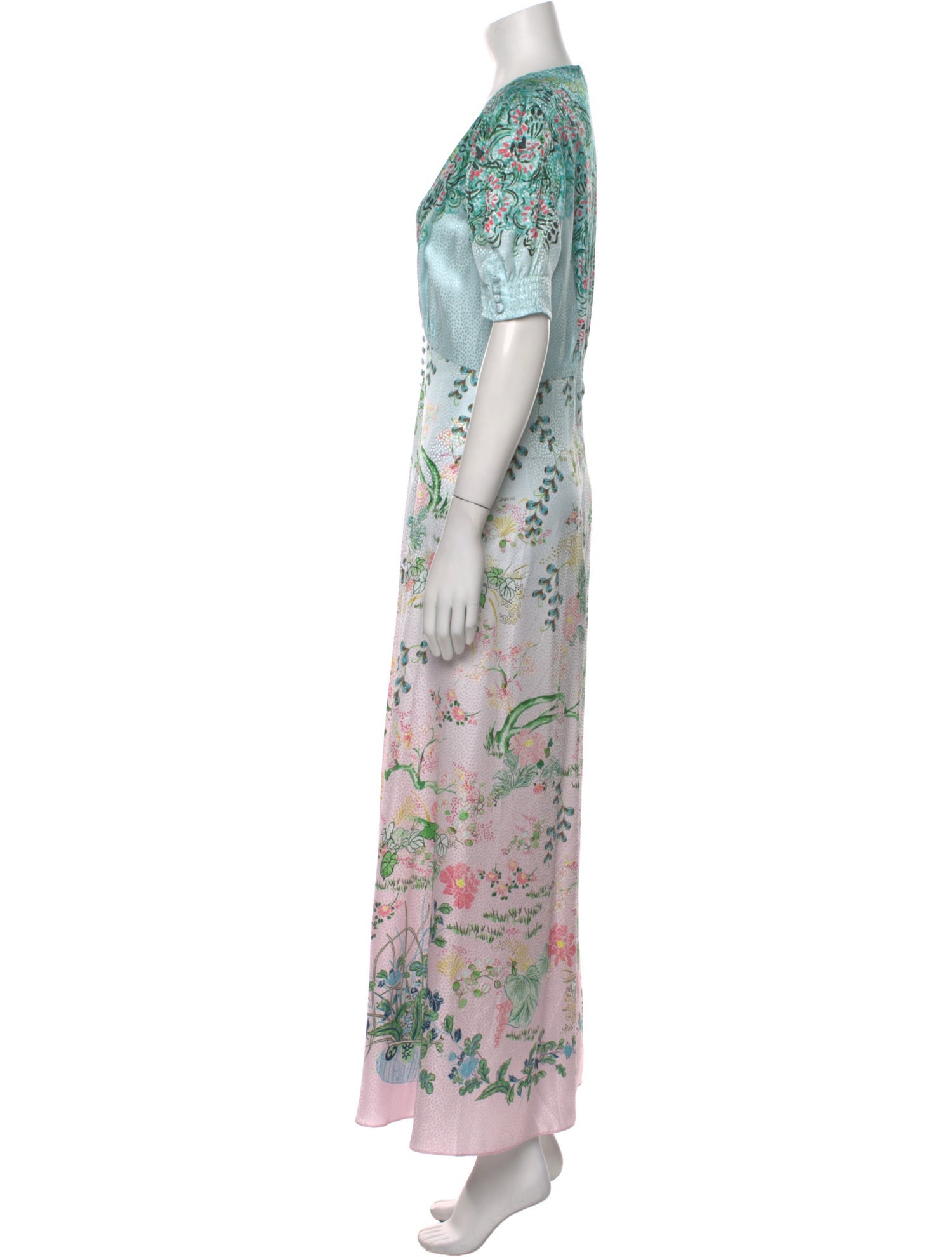 Saloni Silk Long Dress