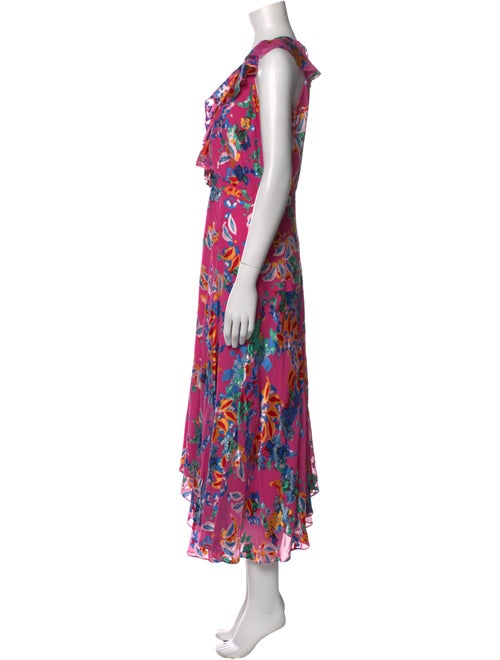 Saloni Floral Print Long Dress