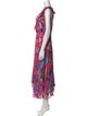 Saloni Floral Print Long Dress