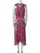 Saloni Floral Print Long Dress