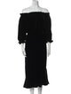Saloni Off-The-Shoulder Long Dress