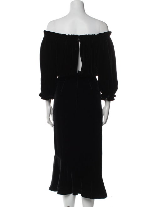 Saloni Off-The-Shoulder Long Dress