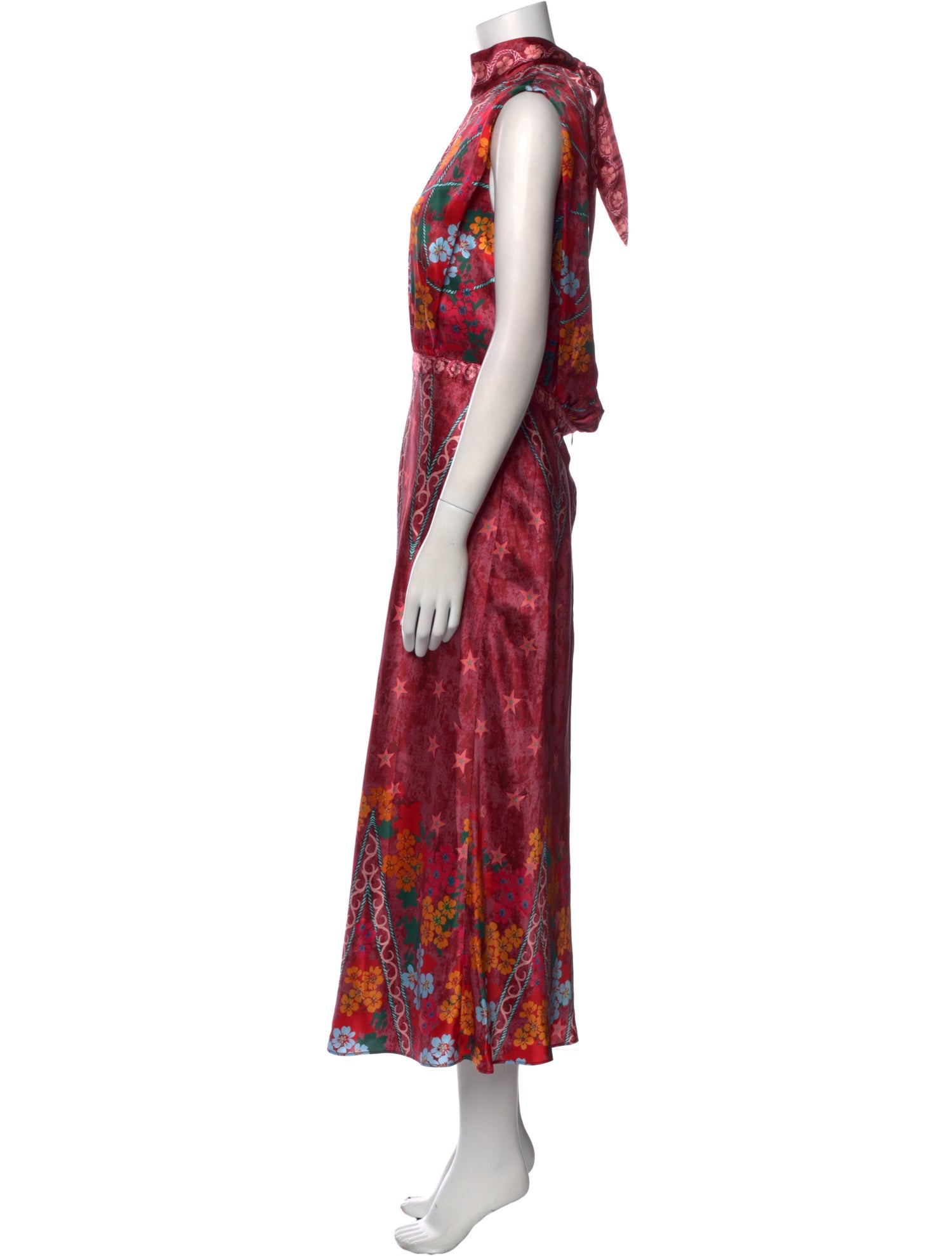 Saloni Silk Long Dress