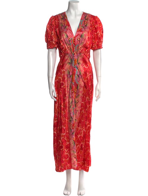 Saloni Silk Long Dress