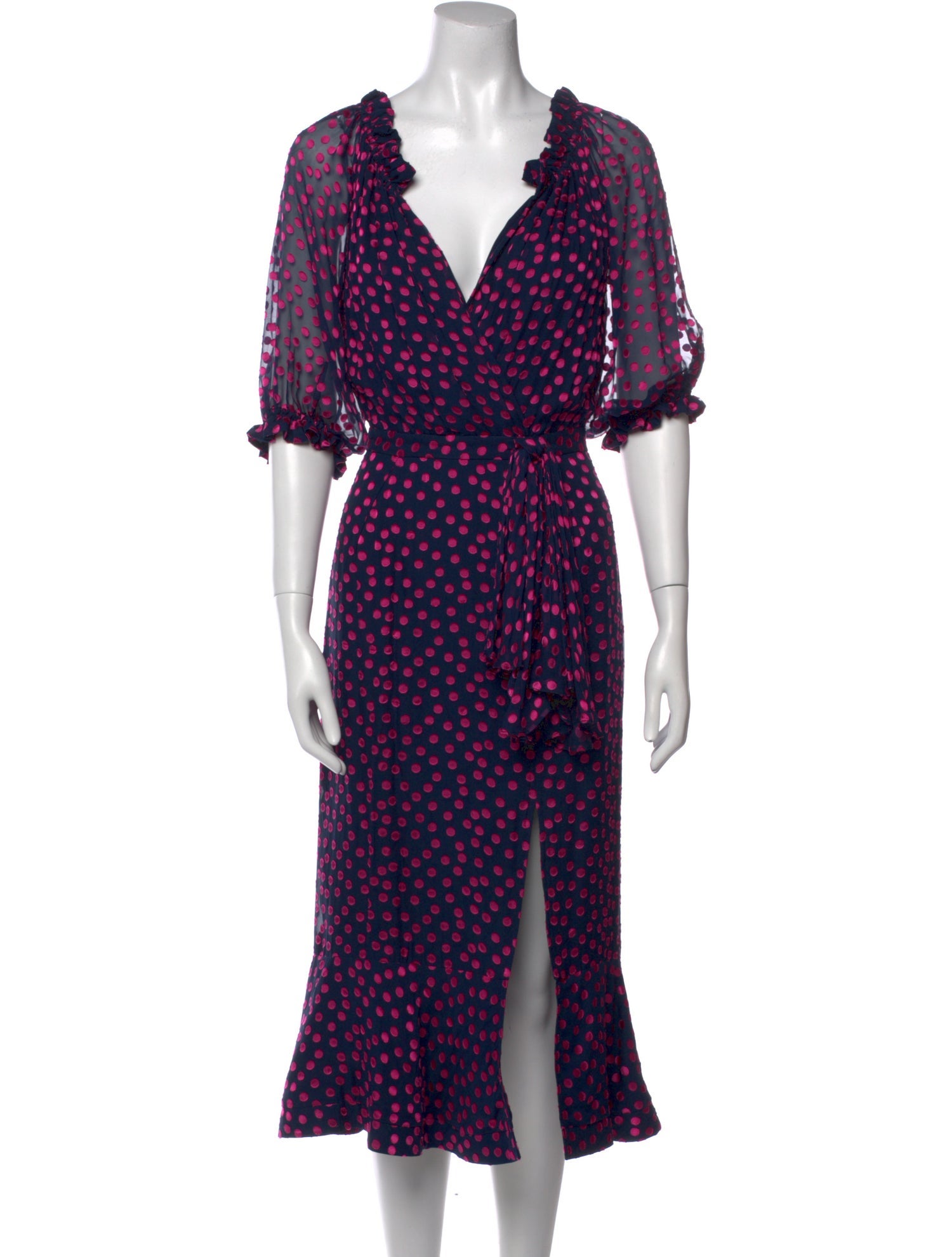 Saloni Printed Midi Length Dress