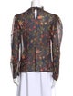 Saloni Silk Floral Print Blouse
