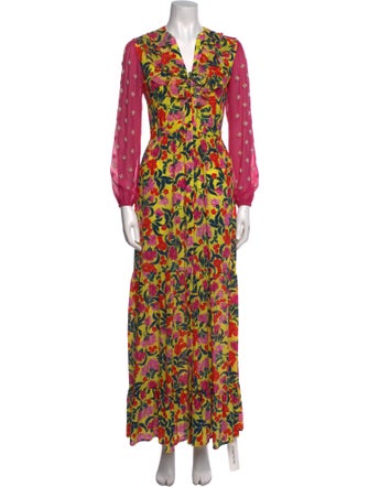 Saloni Silk Long Dress
