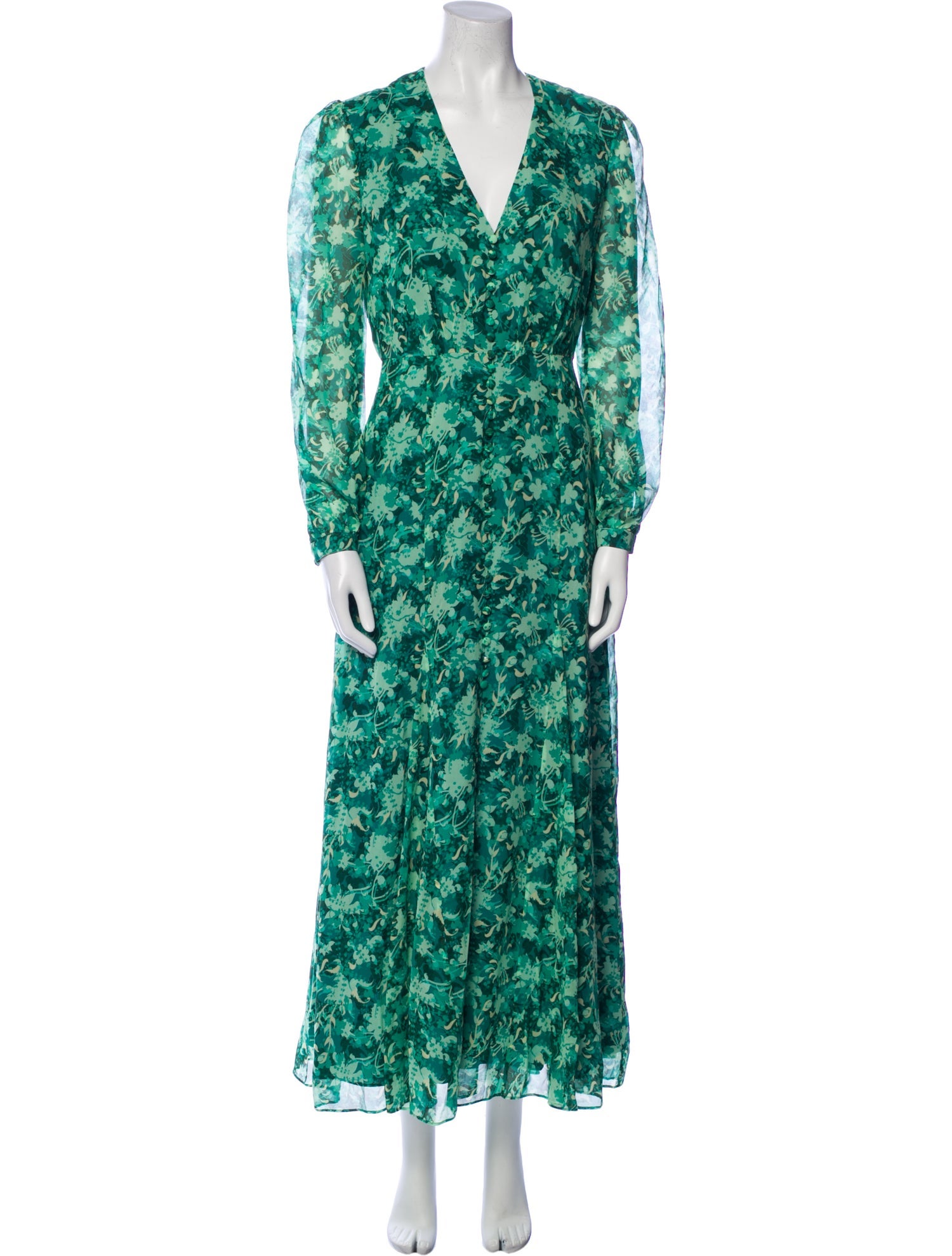 Saloni Silk Midi Length Dress