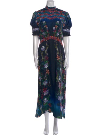 Saloni Silk Long Dress