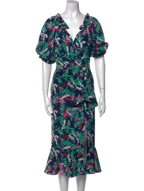 Saloni Silk Midi Length Dress