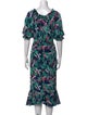Saloni Silk Midi Length Dress