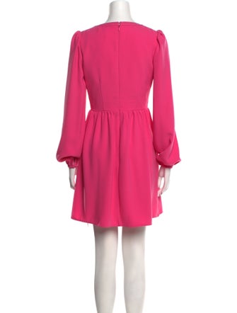 Saloni Crew Neck Mini Dress