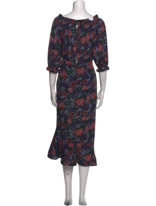 Saloni Silk Midi Length Dress