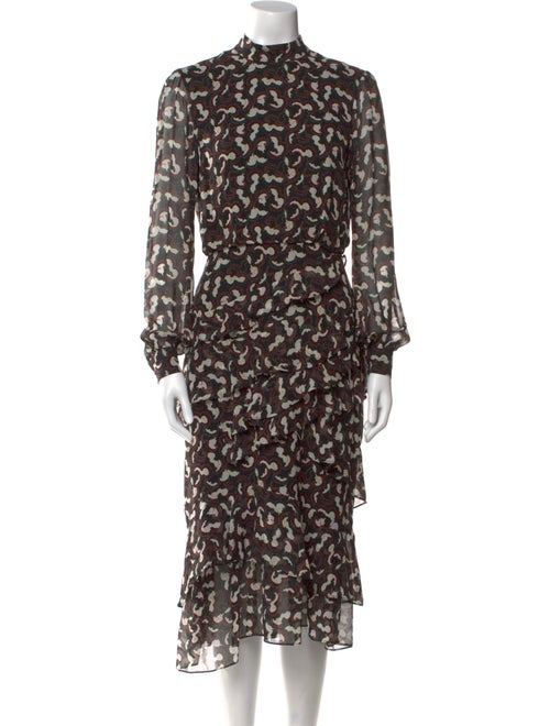 Saloni Silk Midi Length Dress