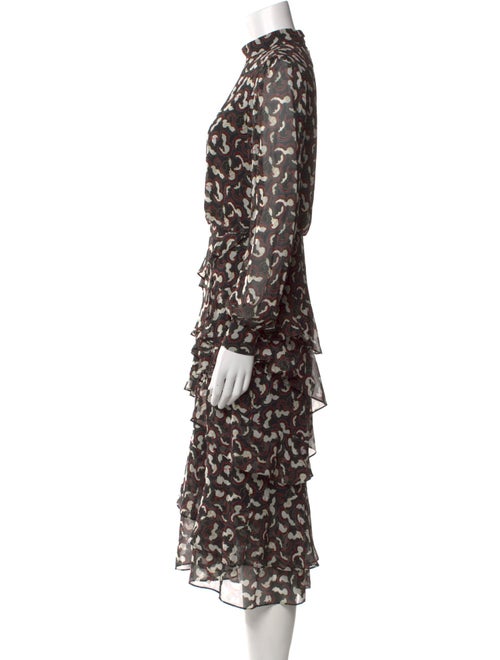 Saloni Silk Midi Length Dress