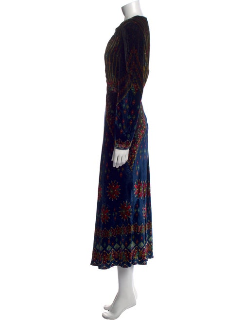 Saloni Printed Long Dress