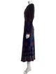 Saloni Printed Long Dress