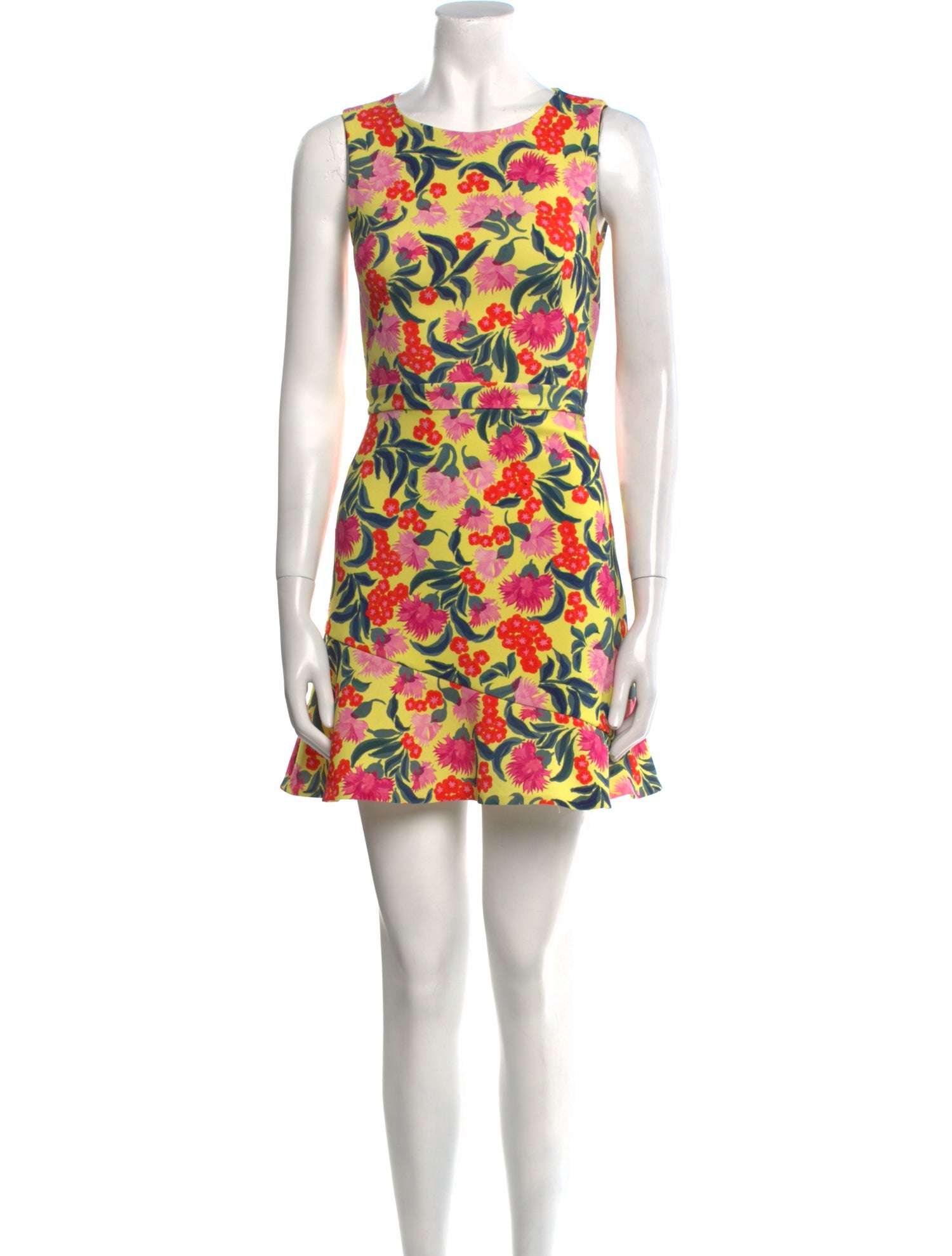 Saloni Floral Print Mini Dress