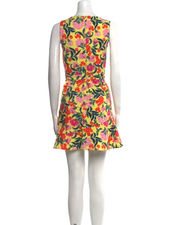Saloni Floral Print Mini Dress