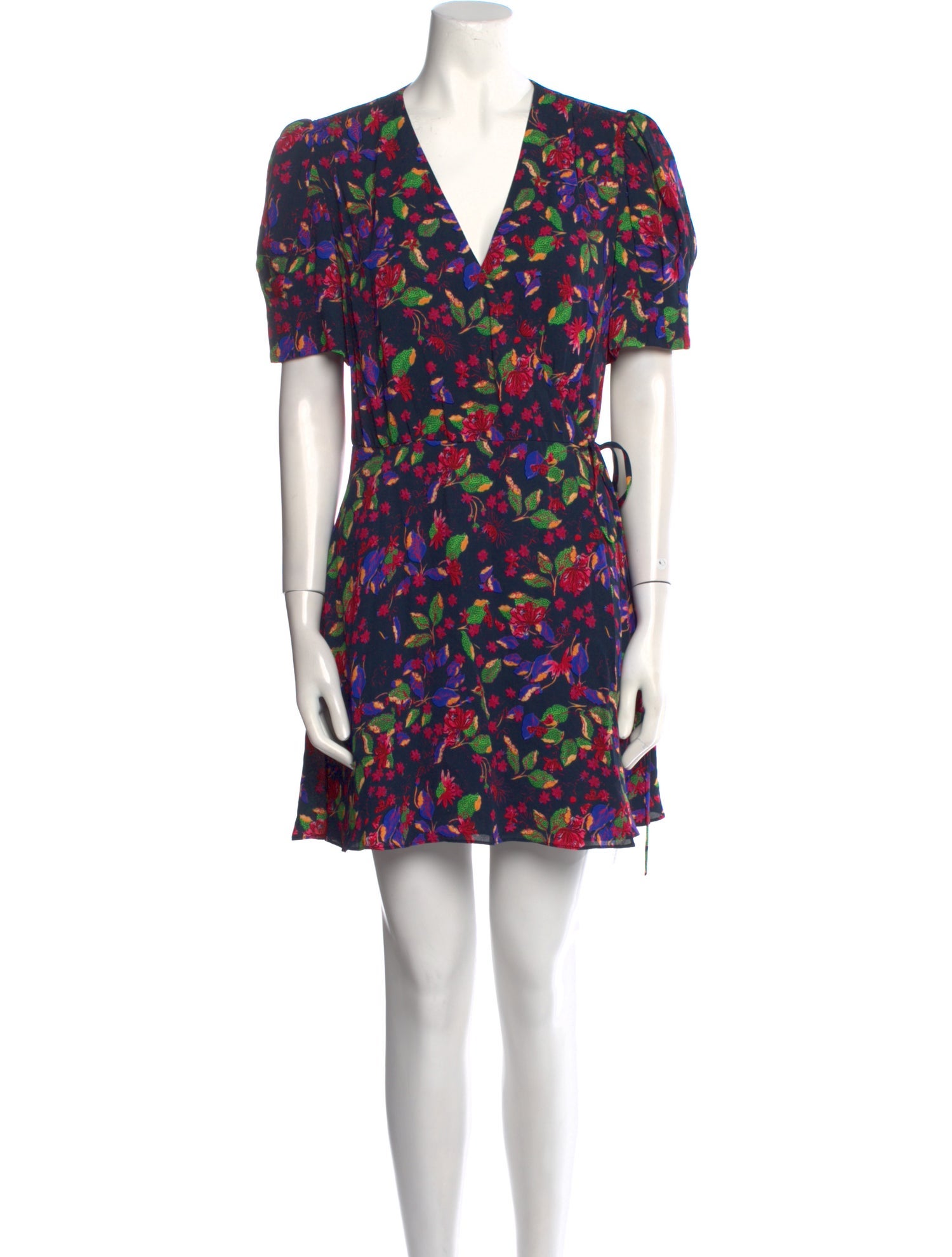 Saloni Floral Print Mini Dress