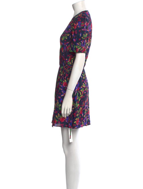 Saloni Floral Print Mini Dress