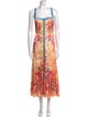 Saloni Floral Print Long Dress