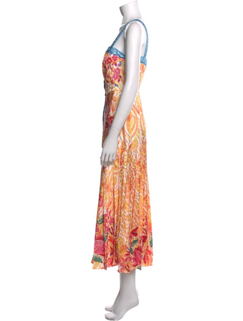 Saloni Floral Print Long Dress