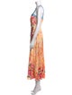 Saloni Floral Print Long Dress