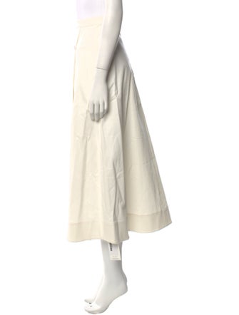 Saloni Pleated Accents Midi Length Skirt