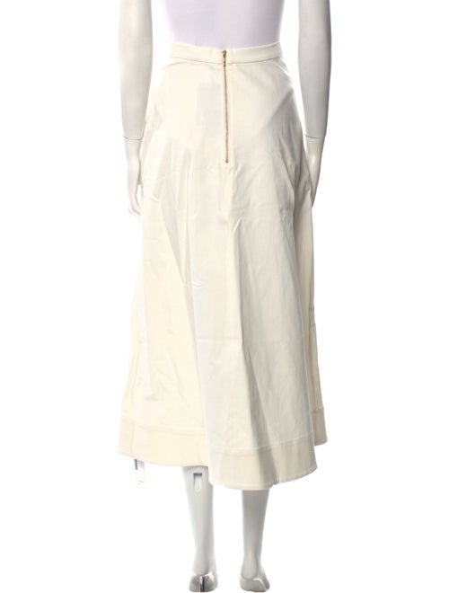 Saloni Pleated Accents Midi Length Skirt