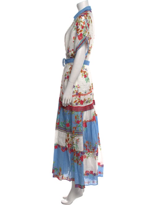 Saloni Linen Long Dress