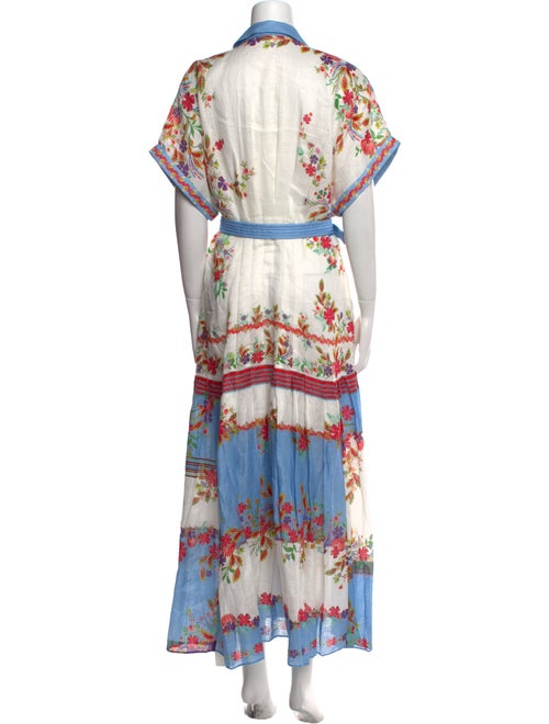 Saloni Linen Long Dress