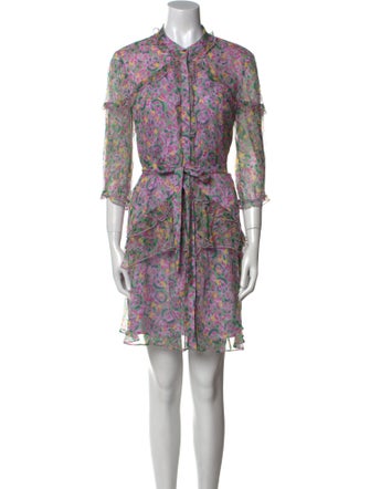 Saloni Silk Mini Dress